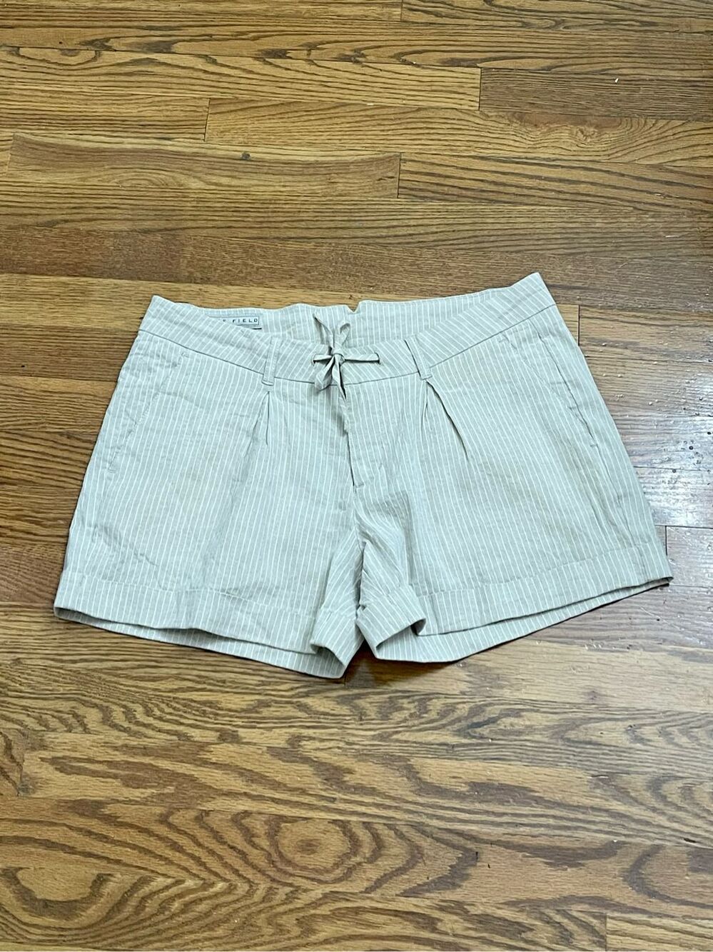 The Field Linen Blend Striped Shorts